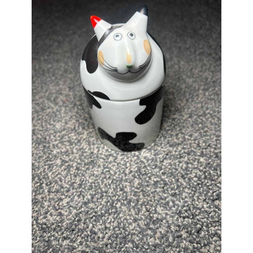 Villeroy & Boch Animal Park R Benedikt Cat Jam Sugar Jar Discontinued Rare 1998